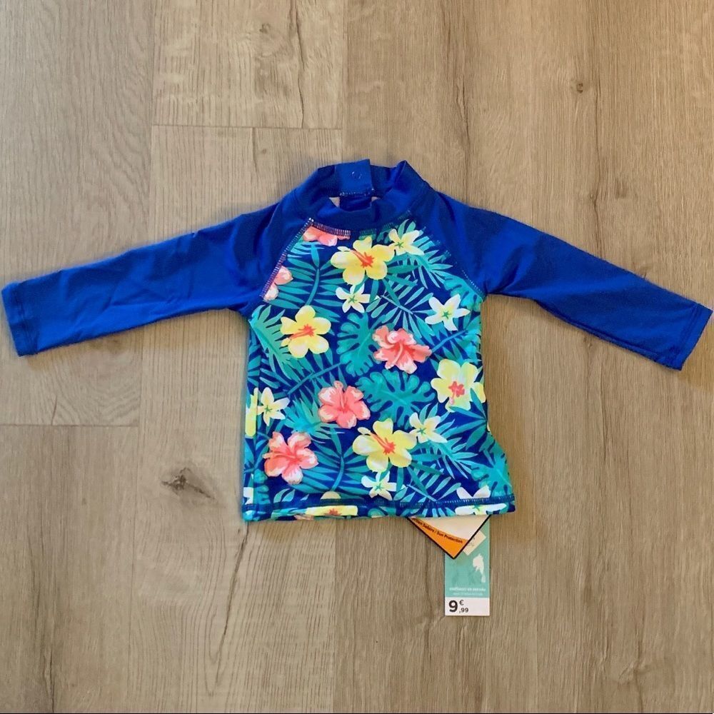 BABY GIRLS RASHGUARD TOP - Picture 2 of 5